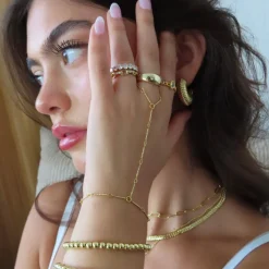 Bar Hand Chain^Evry Jewels New