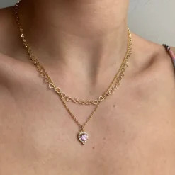 Broken Heart Necklace^Evry Jewels Online