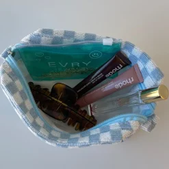 Checkered Toiletry Bag^Evry Jewels Fashion