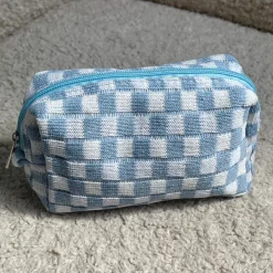 Checkered Toiletry Bag^Evry Jewels Fashion