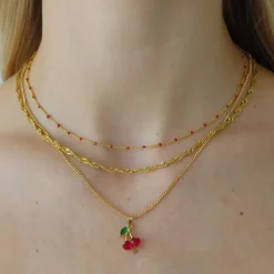 Cherry Girl Necklace^Evry Jewels Clearance