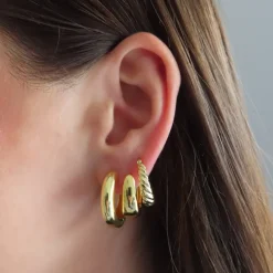 Chunky Hoop Bundle : 3 Piece Earring Bundle^Evry Jewels Outlet