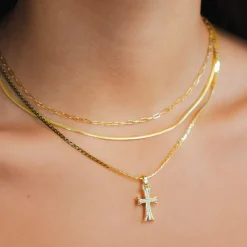Crossed Necklace^Evry Jewels Sale