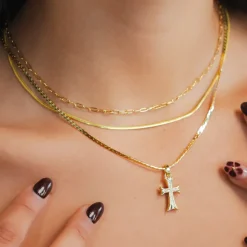 Crossed Necklace^Evry Jewels Sale