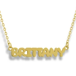 Custom/Personalized Bubble Nameplate Necklace^Evry Jewels Outlet