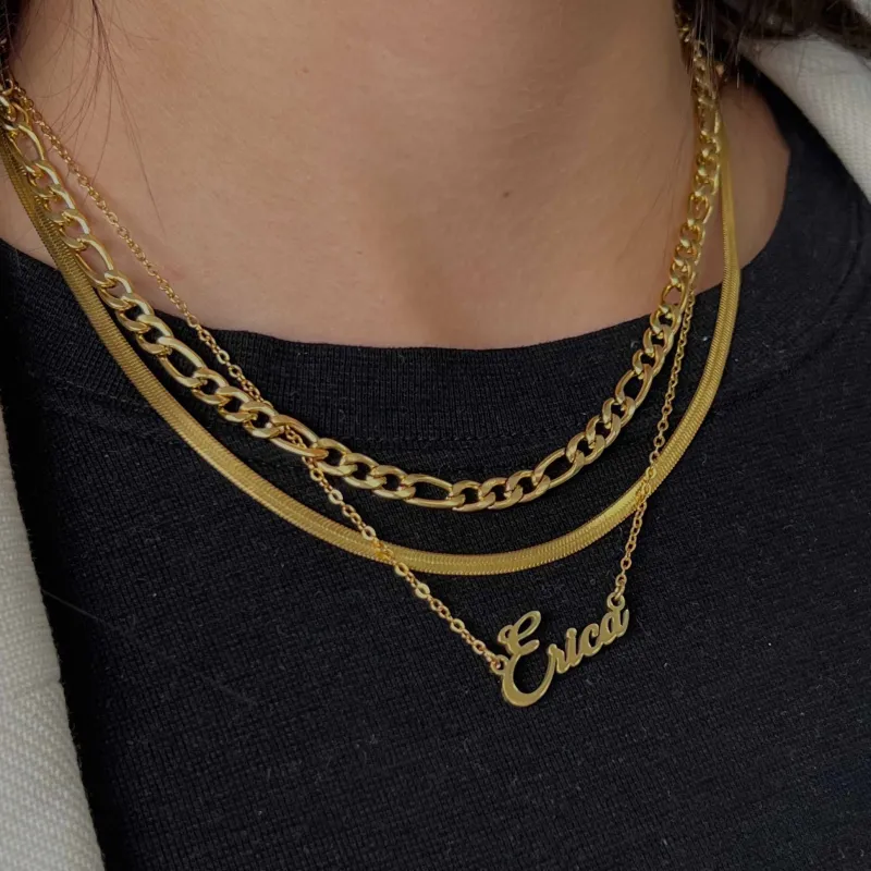 Custom/Personalized Nameplate Necklace^Evry Jewels Discount