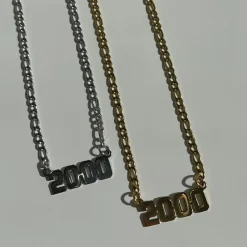 Custom/Personalized Number Nameplate Necklace^Evry Jewels Clearance