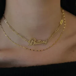 Custom/Personalized Paperclip Nameplate Necklace^Evry Jewels Sale