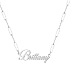 Custom/Personalized Paperclip Nameplate Necklace^Evry Jewels Sale