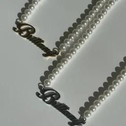 Custom/Personalized Pearl Nameplate Necklace^Evry Jewels Hot