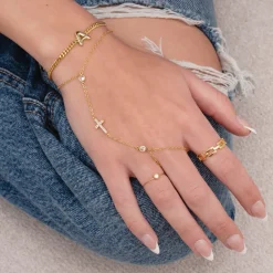 Don't Cross Me Hand Chain^Evry Jewels New
