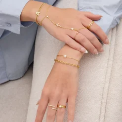 Double Cross Me Hand Chain^Evry Jewels Hot