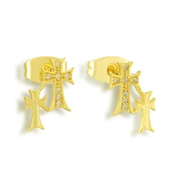 Double Cross Me Studs^Evry Jewels Discount