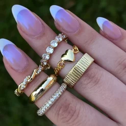 Heart of Gold Ring^Evry Jewels Online