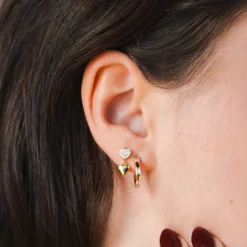 Heart of Stone Earrings^Evry Jewels New