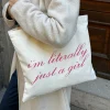 Just A Girl Tote Bag^Evry Jewels Fashion