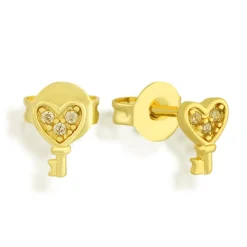 Key To My Heart Earrings^Evry Jewels Clearance