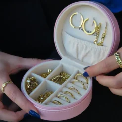 Mini Round Jewelry Box^Evry Jewels New