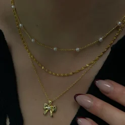 Put a Bow on It Necklace^Evry Jewels Sale