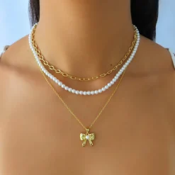 Put a Bow on It Necklace^Evry Jewels Sale