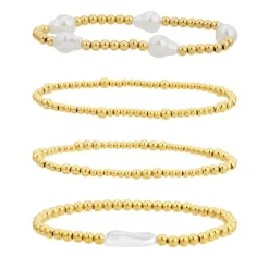 Salty Bundle : 4 Piece Bracelet Bundle^Evry Jewels Fashion