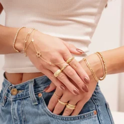 Star of David Hand Chain^Evry Jewels New