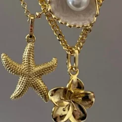 Starfish Necklace^Evry Jewels Best
