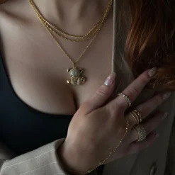 Teddy Bear Necklace^Evry Jewels Sale