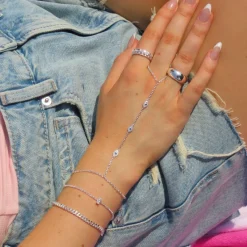 Triple Eye Hand Chain^Evry Jewels Best